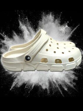 White Craytown Unisex Clogs, EVA Women's Sizes 8-10 (M6-8)